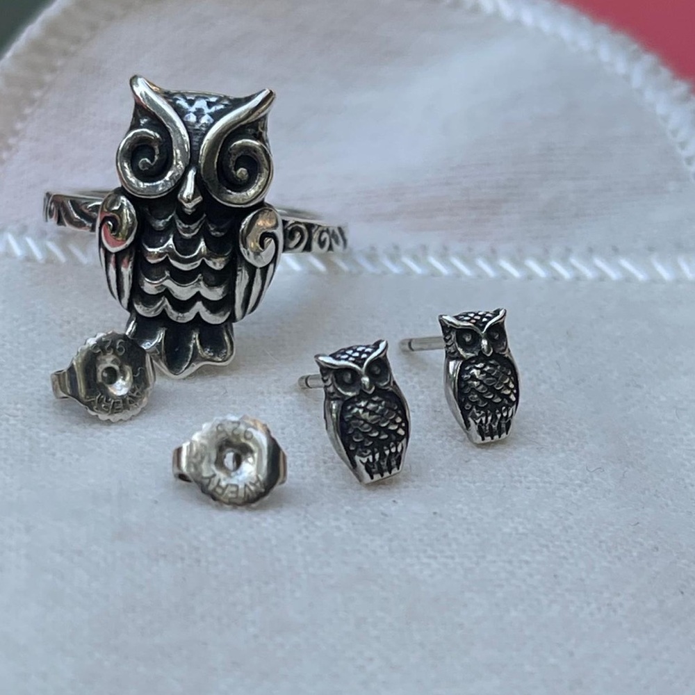 James Avery Retired Woodland Owl ring